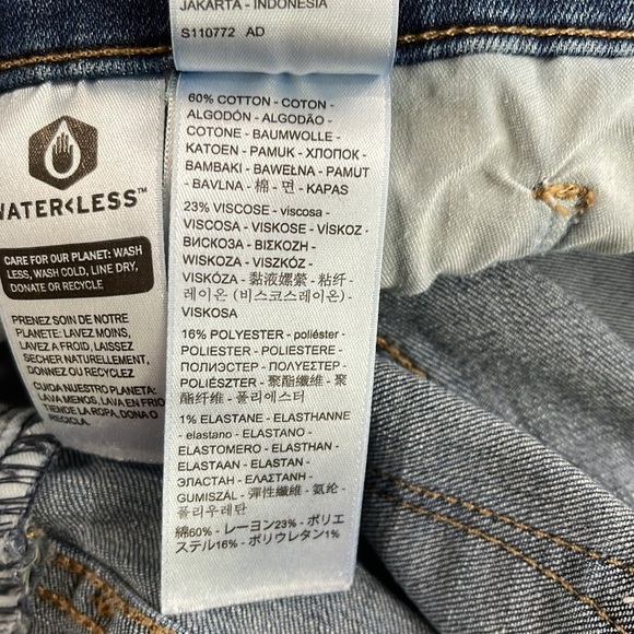 Levi’s 311 Shaping Skinny Jeans Blue Swell Dark Wash Red Tab Size 28 - Picture 8 of 12